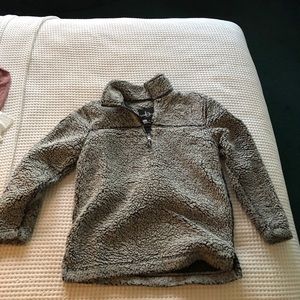 Wisconsin fuzzy quarter zip